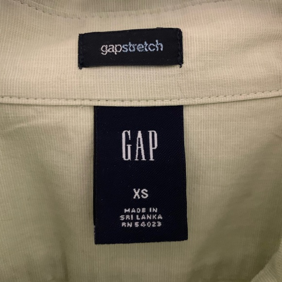 GAP Button Down Dress Shirt Womens XS Light Green - Picture 2 of 4